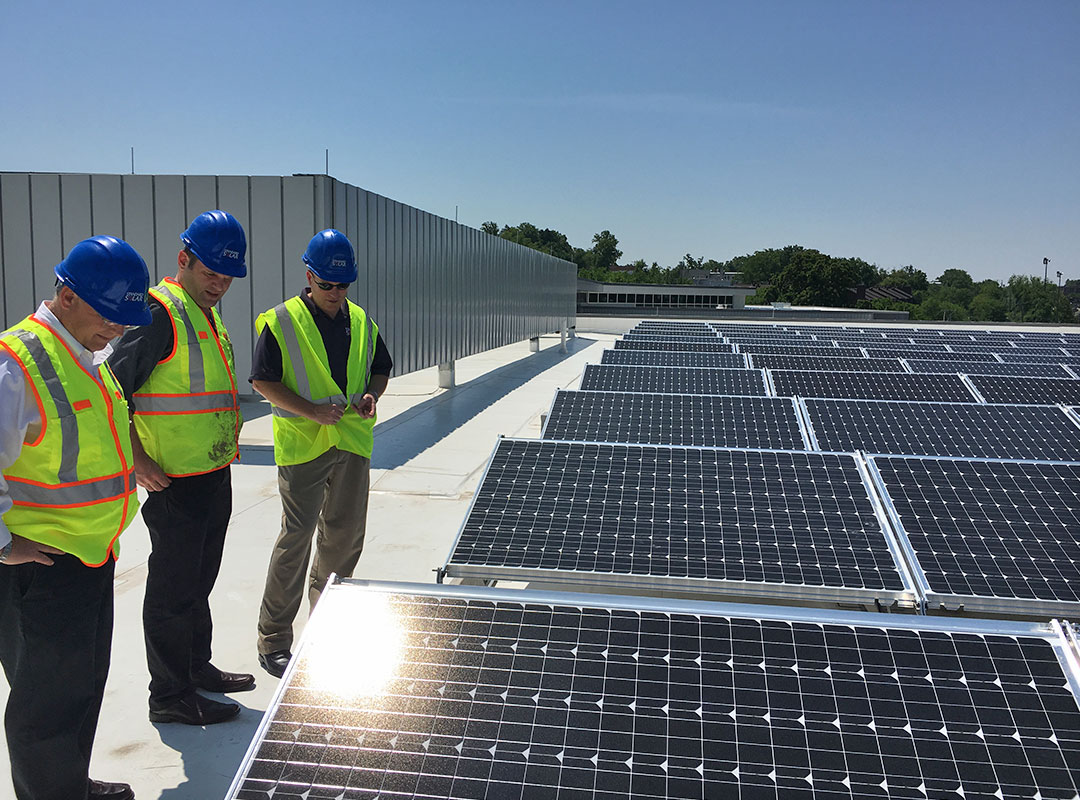 Roof Solar Panel Inspection