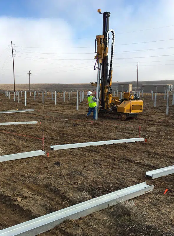 Colorado Community Solar Farm Install