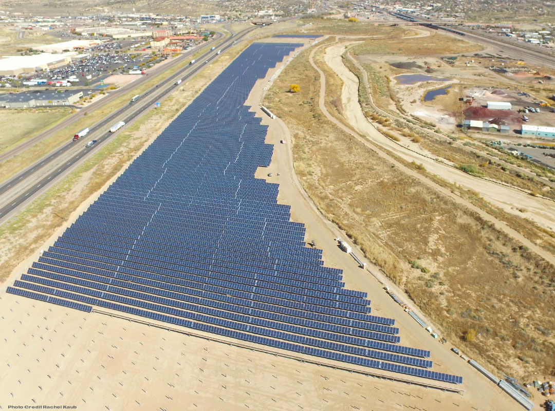 Gallup, NM Solar Array Bird's Eye