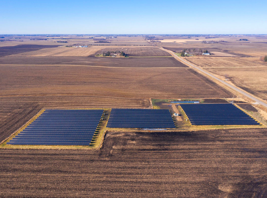 Minnesota Community Solar Aerial View