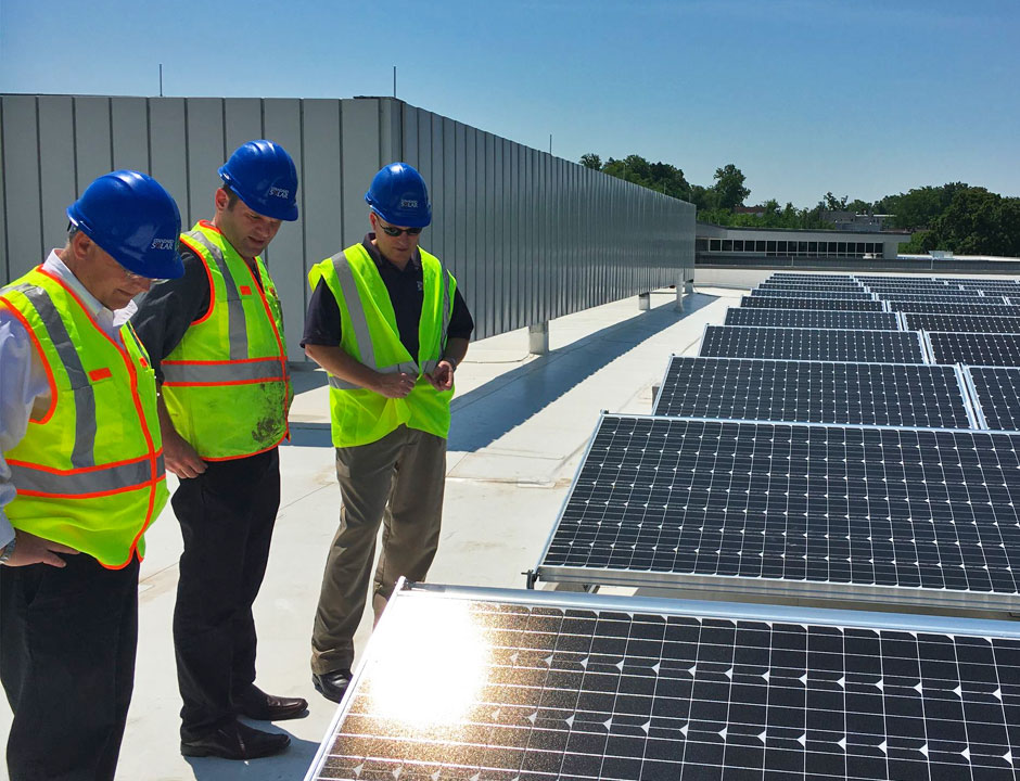 Outdoor Solar Panels Install