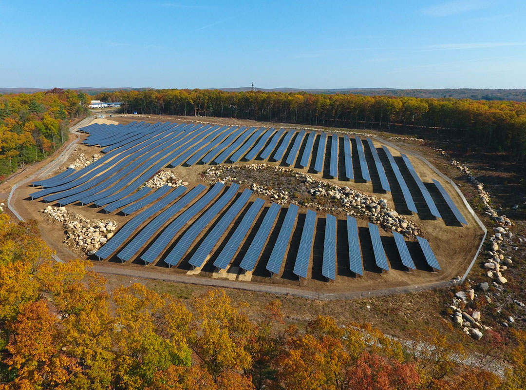 Stafford Solar Field Autumn