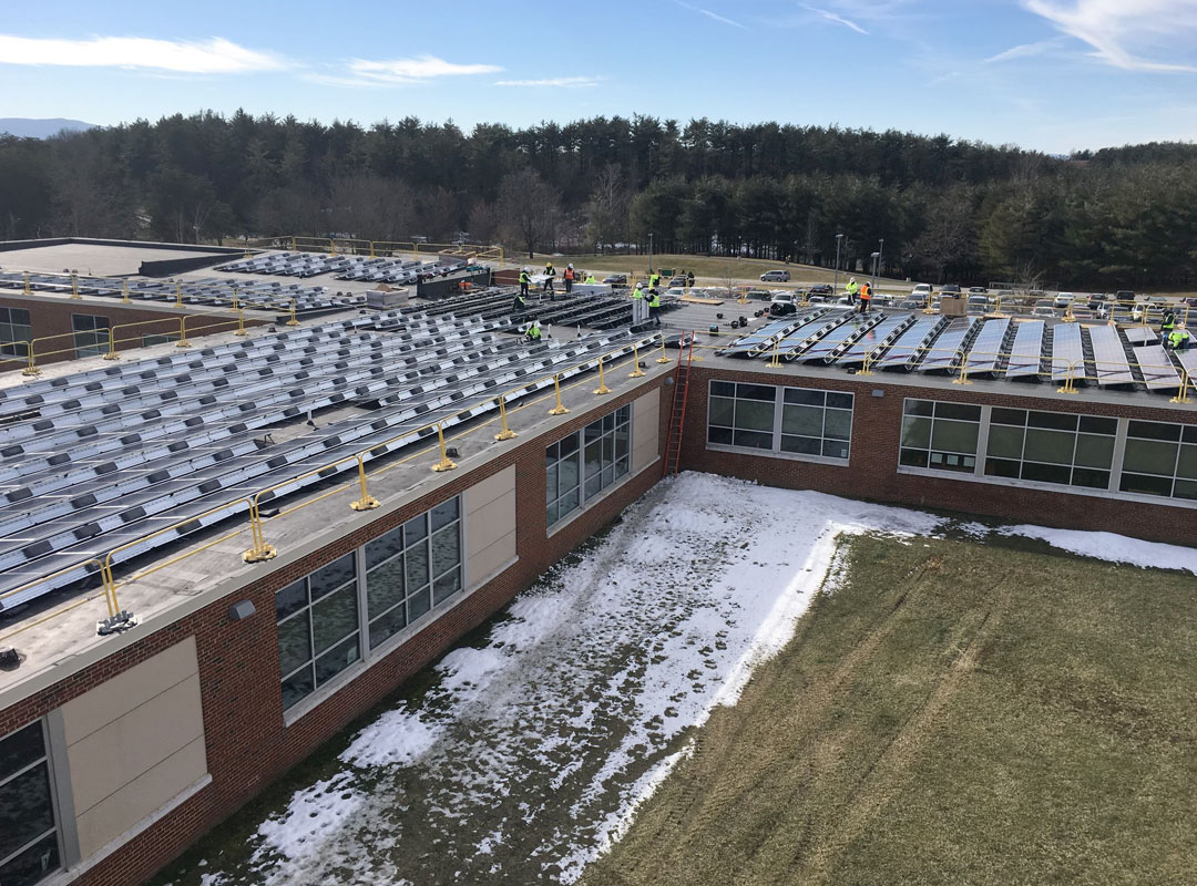 Augusta County Roof Solar Array